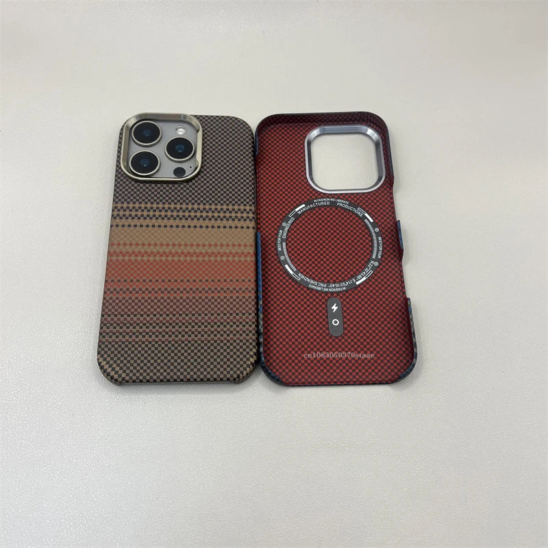Carbon Fiber Magsafe Phone Case For iPhone