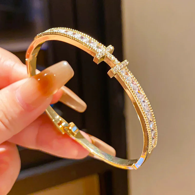 Women’s Luxury Stainless Steel Cuff Bracelet