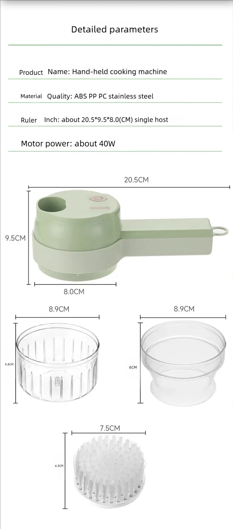 4In1 Electric Vegetable Cutter