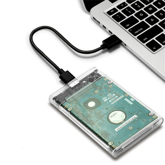 Transparent 2.5-Inch SATA HDD & SSD Enclosure