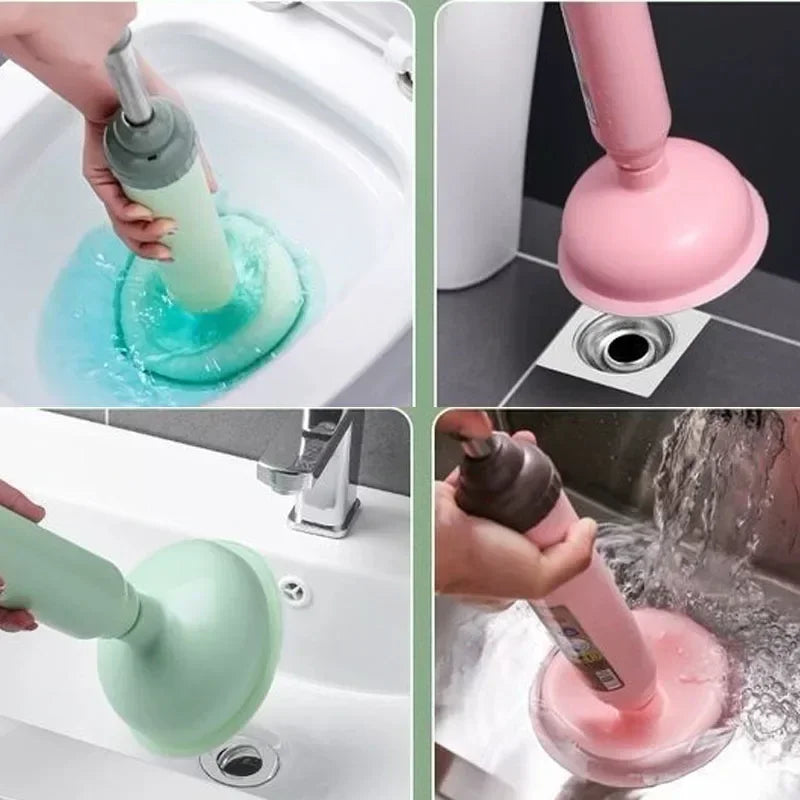 Silicone Toilet Plunger High Pressure Pump