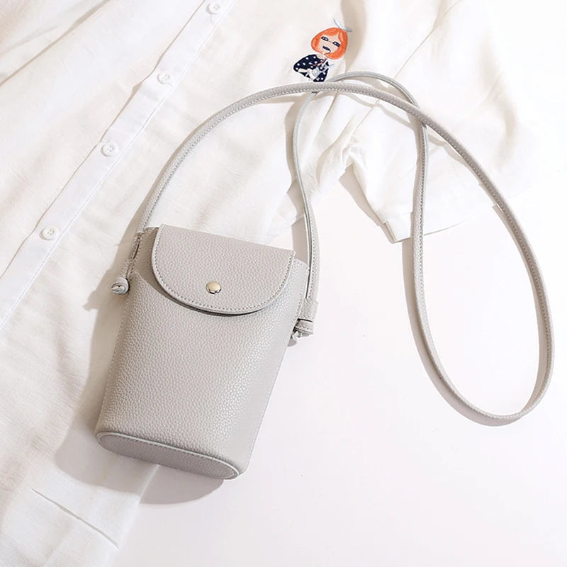 PU Leather Flap Crossbody Phone Bag