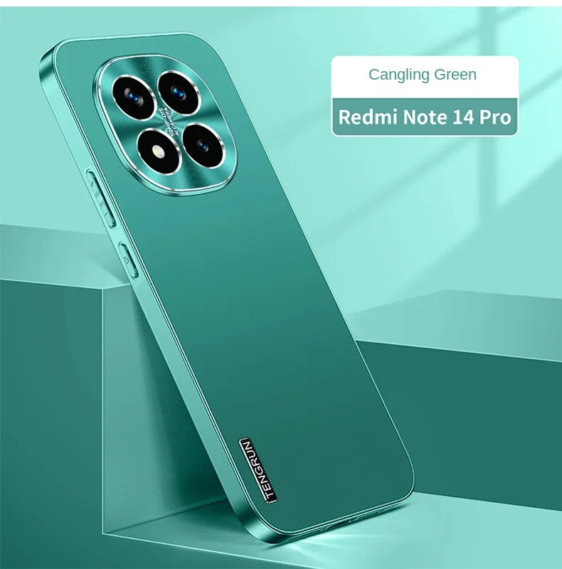Matte Metallic Paint Shock Resistant Case For Redmi Note