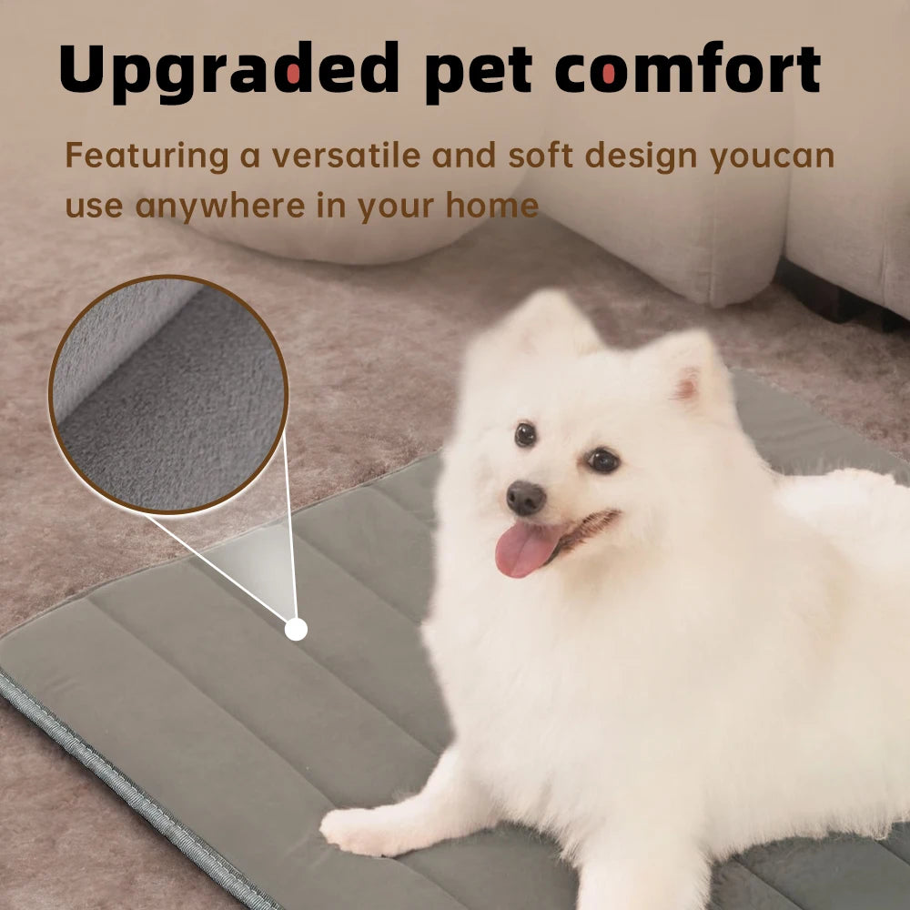 Orthopedic Plush Pet Bed Mat for Dogs & Cats
