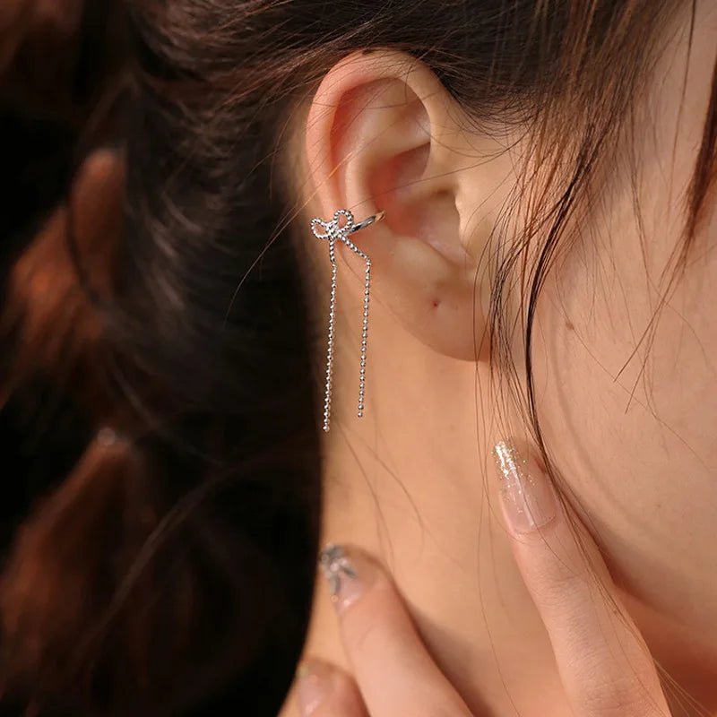 Luxury Exquisite Bow Ear Cuff Earrings
