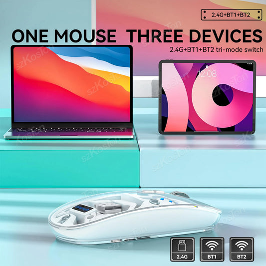 Transparent Wireless Rechargeable Mouse