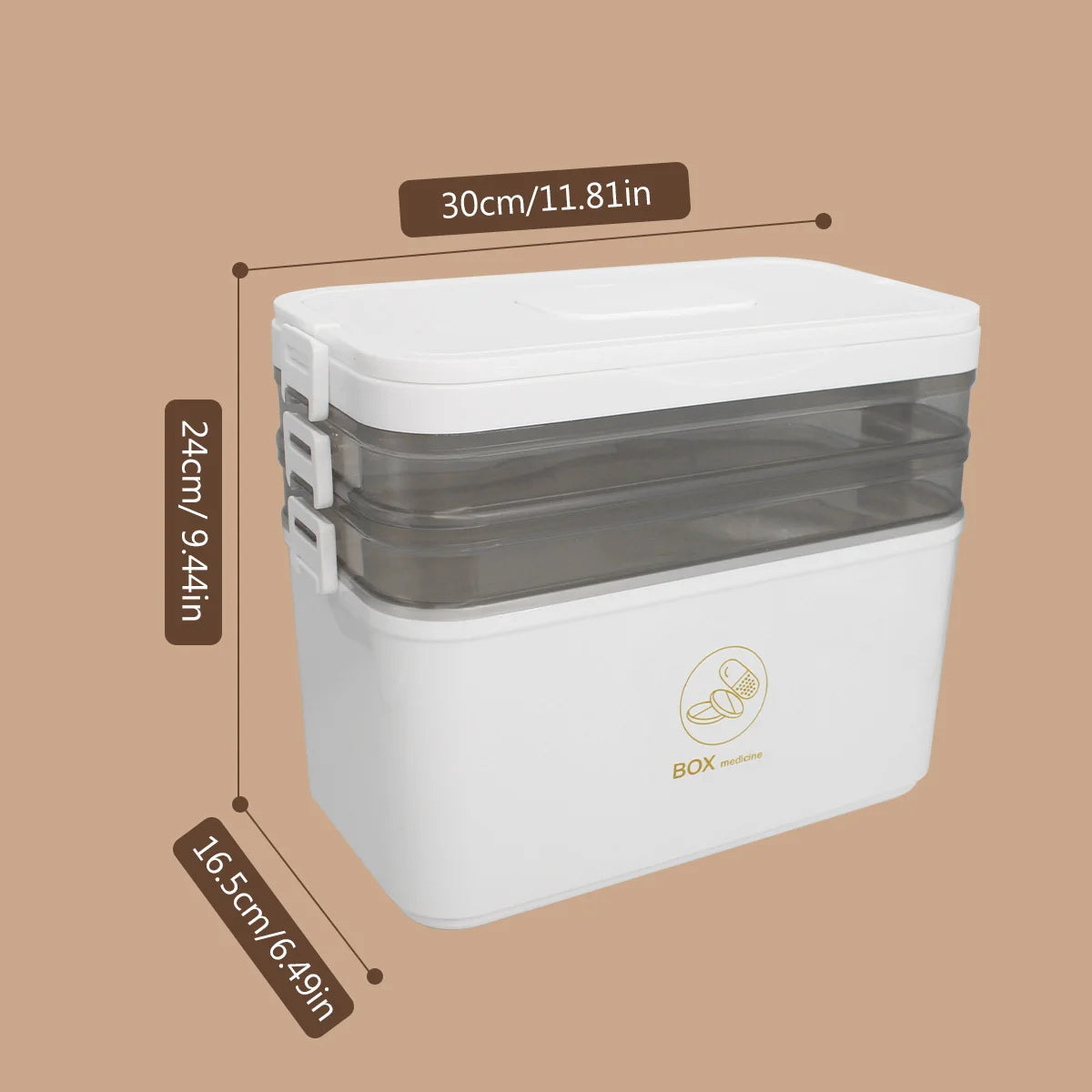 Multi-Layer Medicine Storage Box