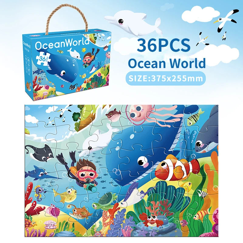36pcs Carrying Jigsaw Puzzle