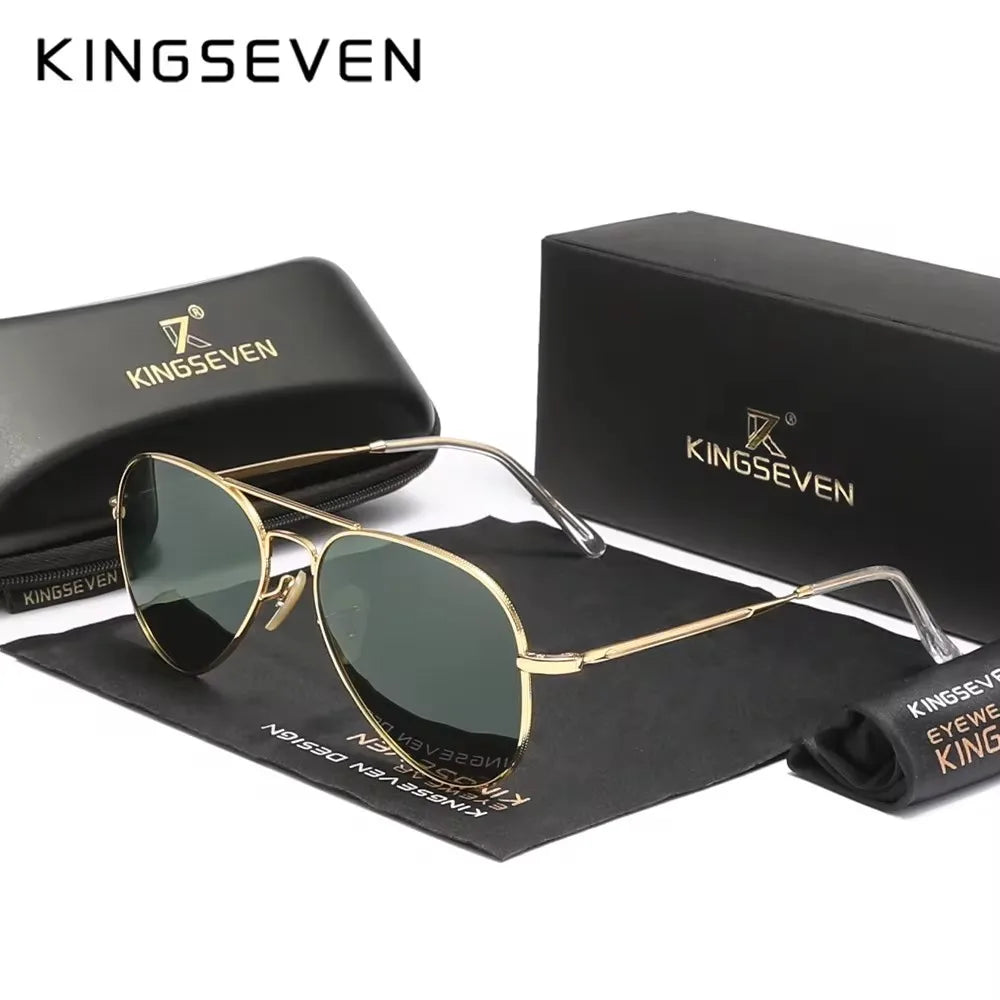KINGSEVEN Pilot Alloy Men‘s Sunglasses