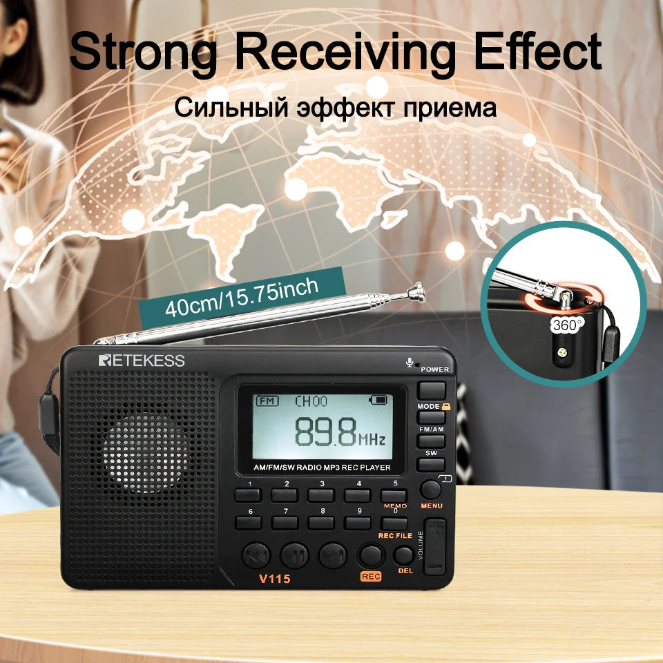 Retekess V115 Radio FM