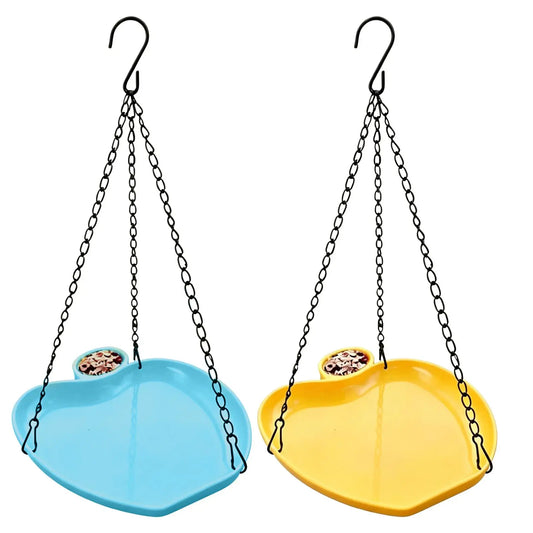 2-in-1 Hanging Bird Feeder & Bath Tray