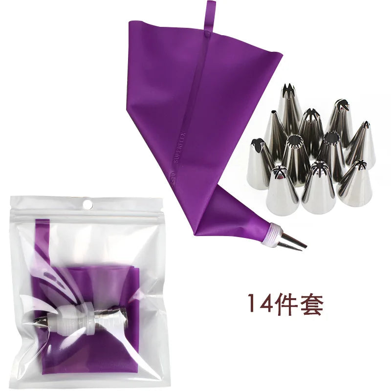 Purple Silicone Pastry Bags