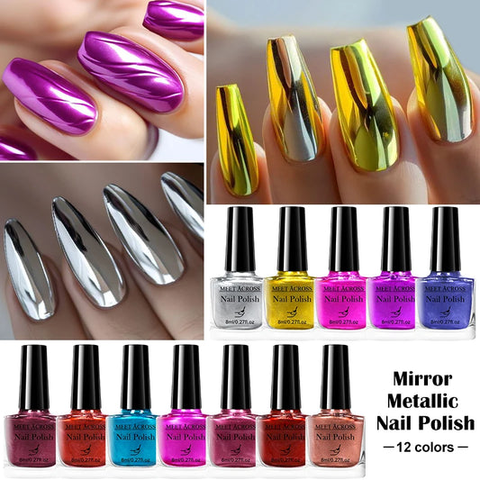 Mirror Metallic Nail Polish Set