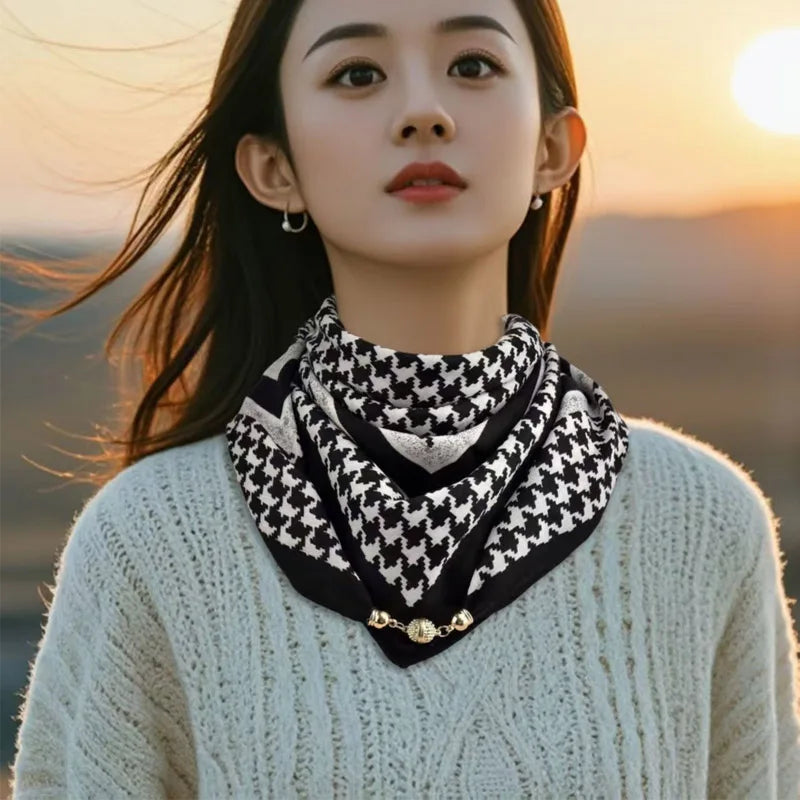 Luxury Design Magnetic Square Scarf