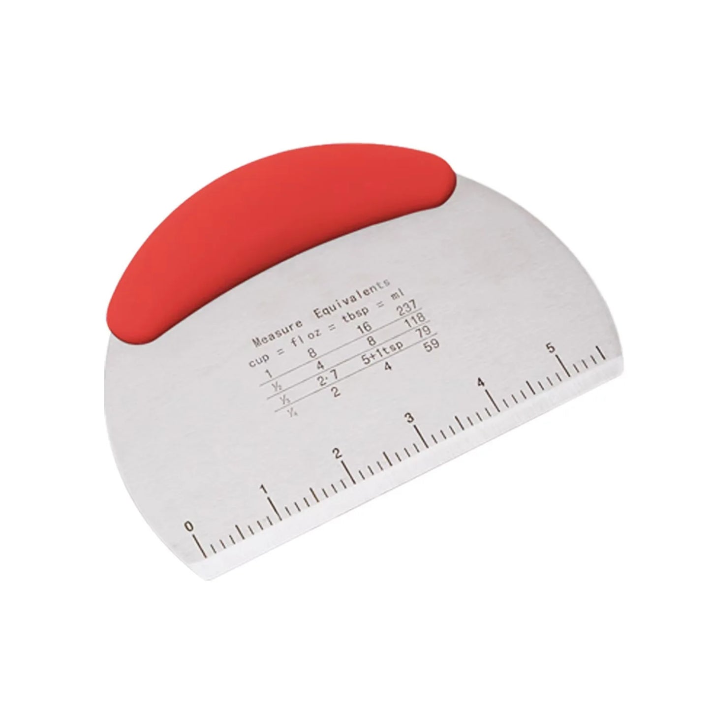 Stainless Steel Dough Scraper with Measurement Scale
