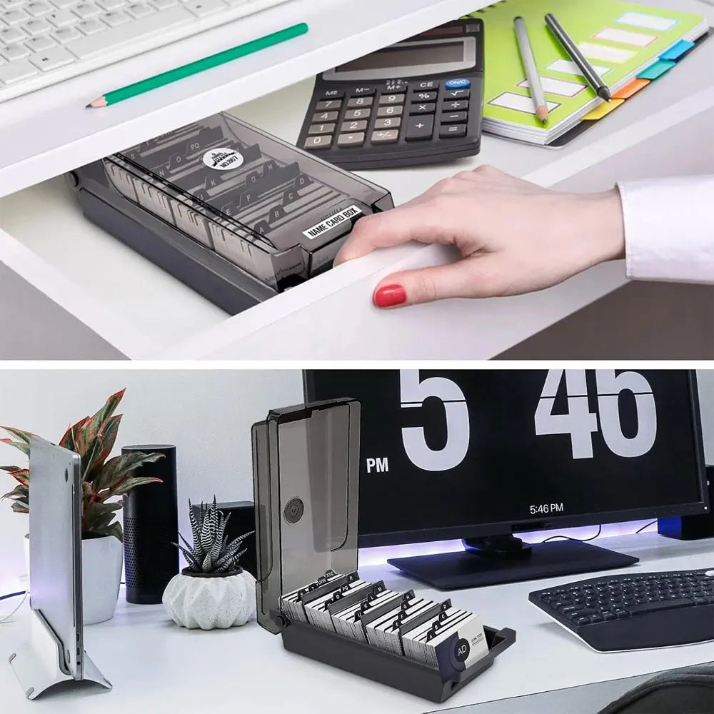 Large Capacity Business Card Holder Organizer – 500 Cards