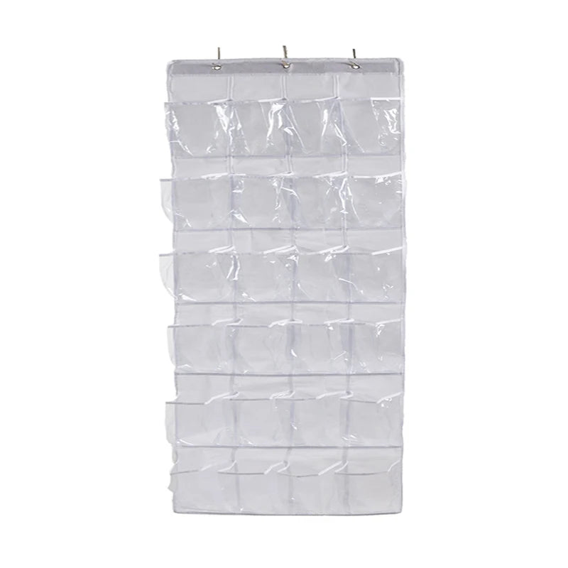 24 Grid Wall-Mounted Shoes Organizer Rack