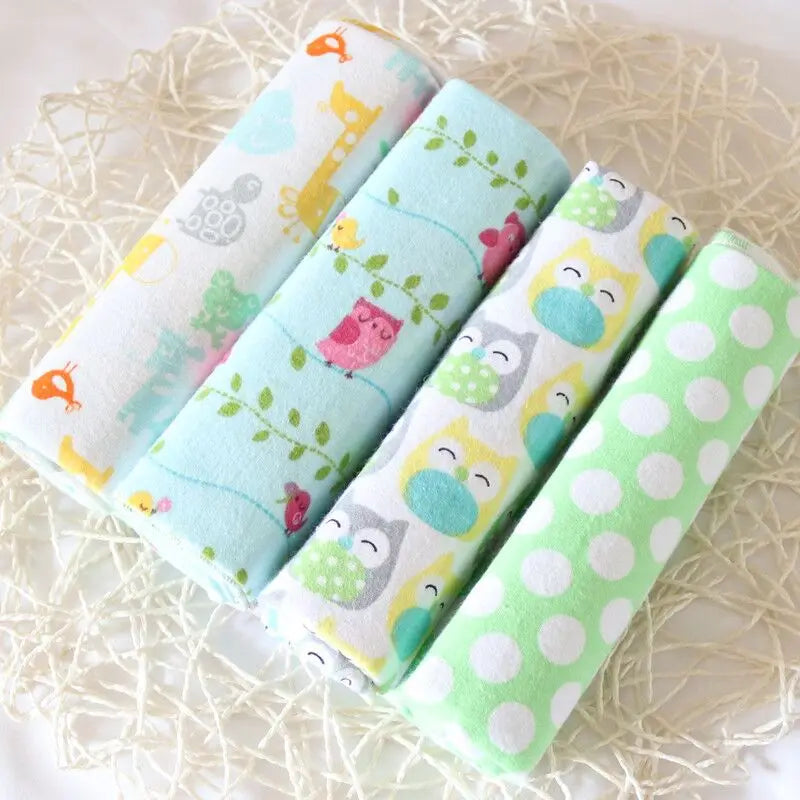 4Pcs/Pack 76x76cm 100% Cotton Flannel Diapers