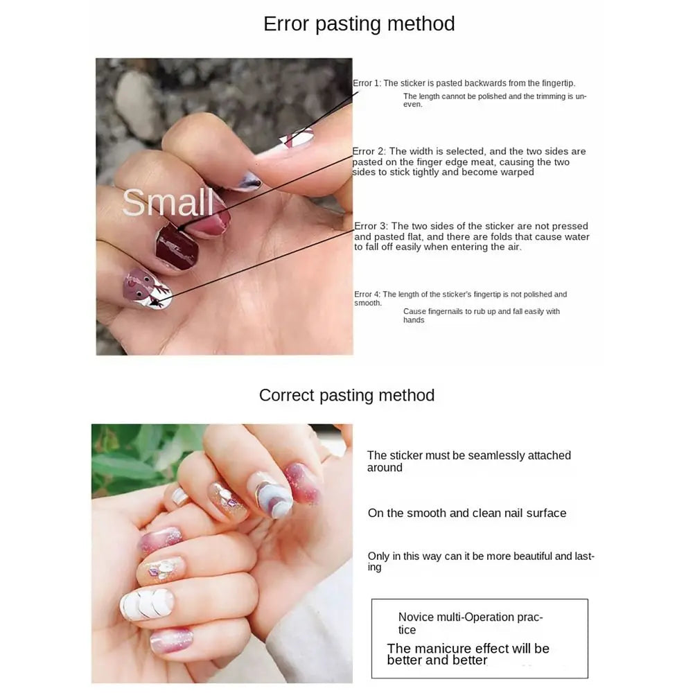 14Strips Gel Nail Stickers