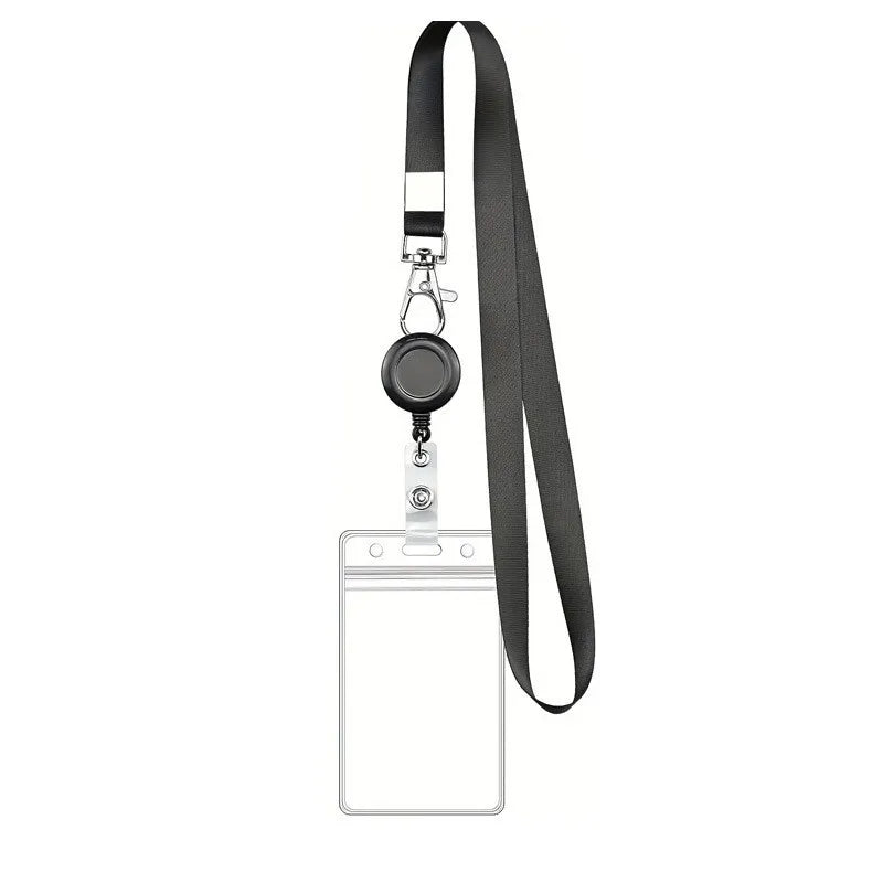 Retractable ID Card Holder Lanyard