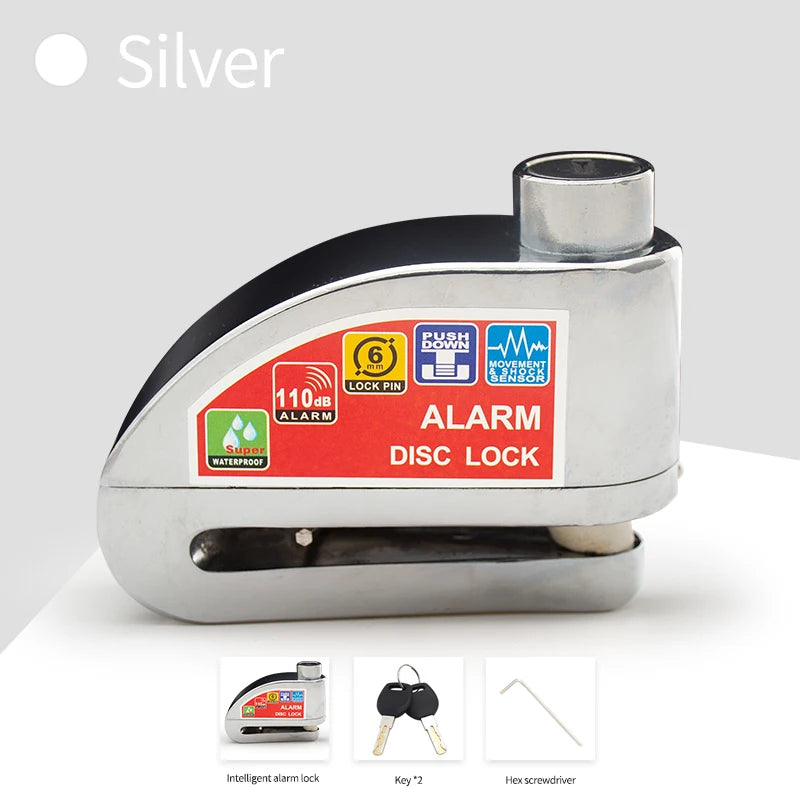 Motorcycle Disc Brake Alarm Lock
