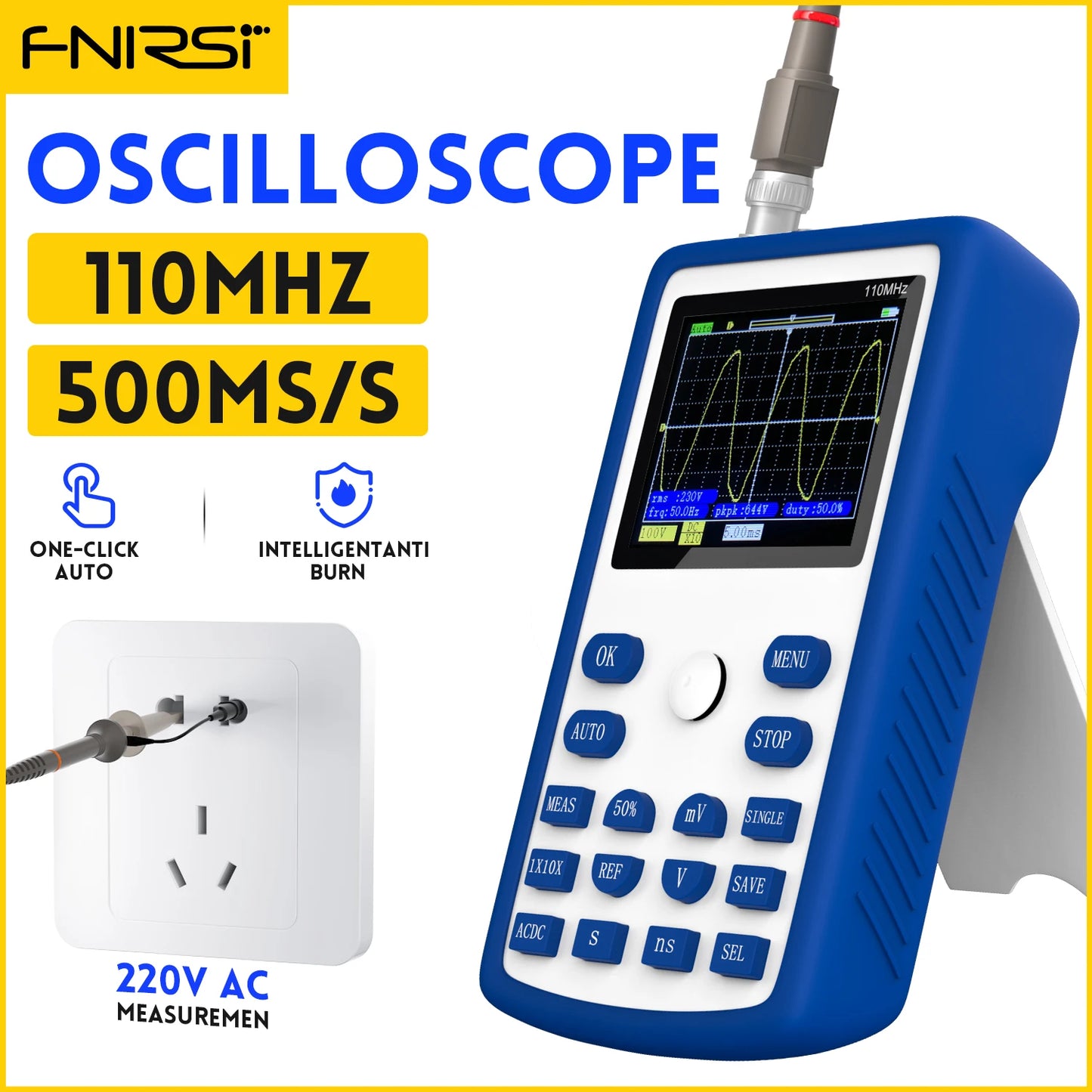 FNIRSI 1C15 Professional Digital Oscilloscope