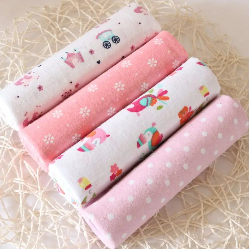 4Pcs/Pack 76x76cm 100% Cotton Flannel Diapers