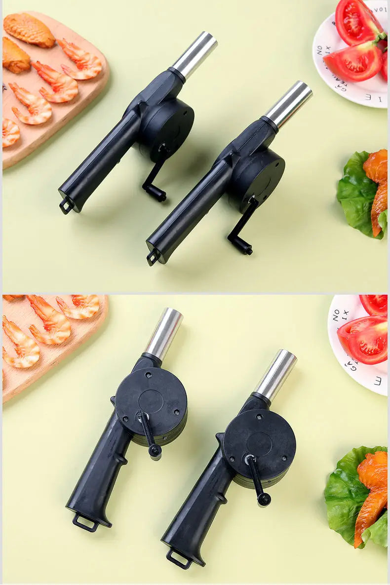 Portable Manual BBQ Hand Blower