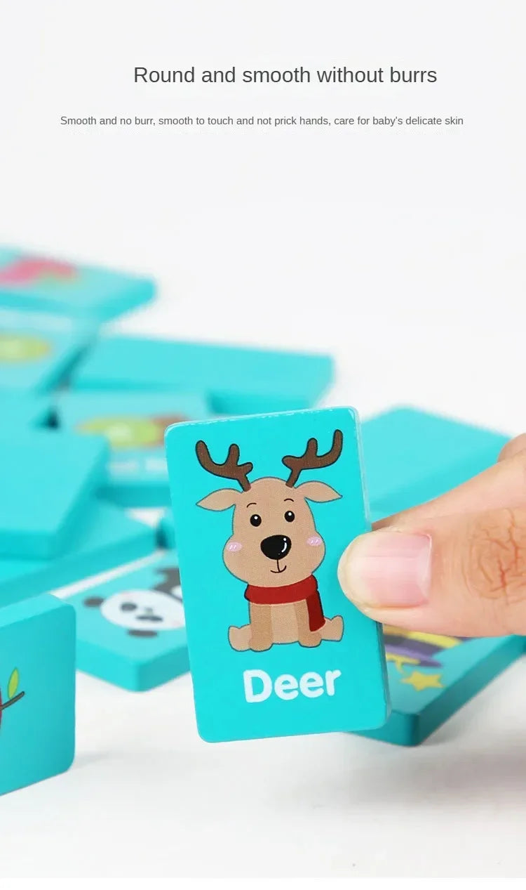 Children Hand Scratch Wooden Puzzle Toy