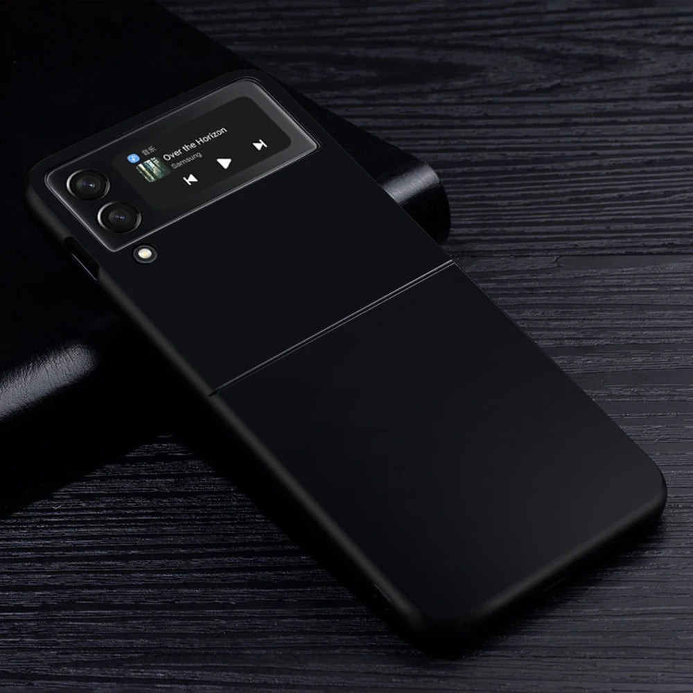 Car Blue Orange Stripe Z Flip Case