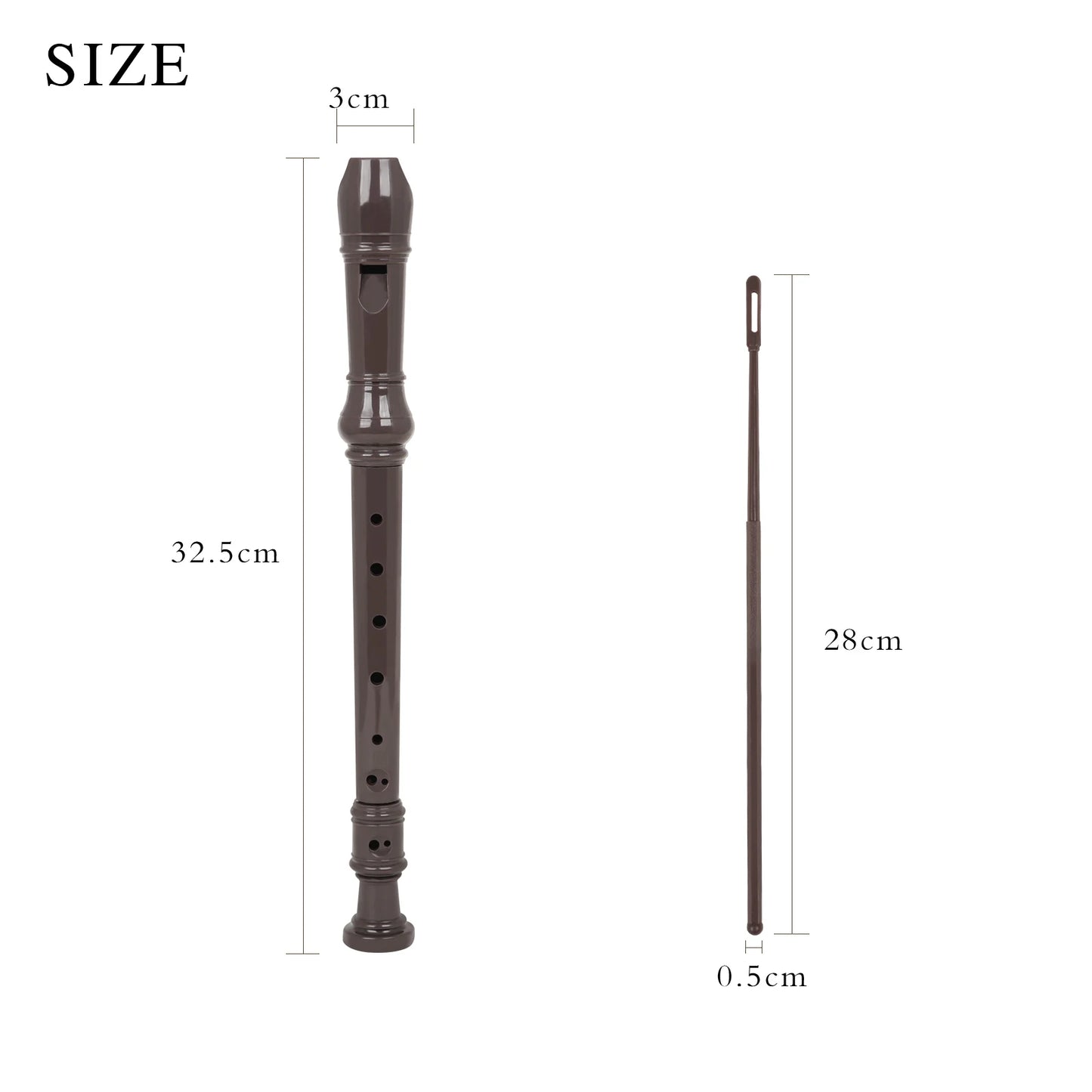 8 Hole Clarinet Long Flute