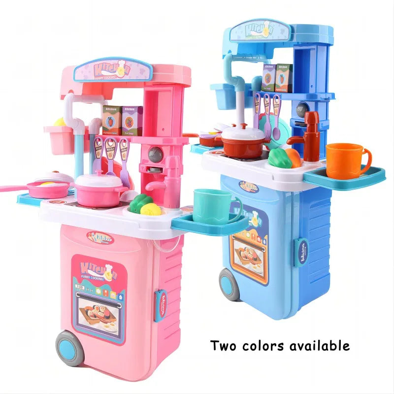 Mini 3-in-1 Kitchen Set Toy Suitcase