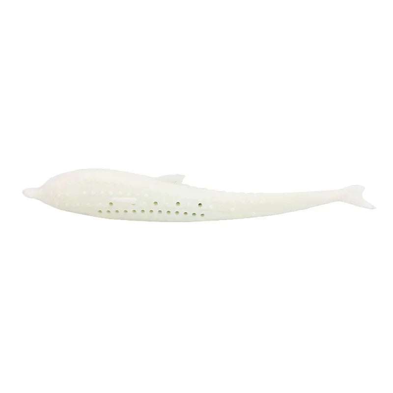 Interactive Fish-Shaped Silicone Cat Toy for Dental Care