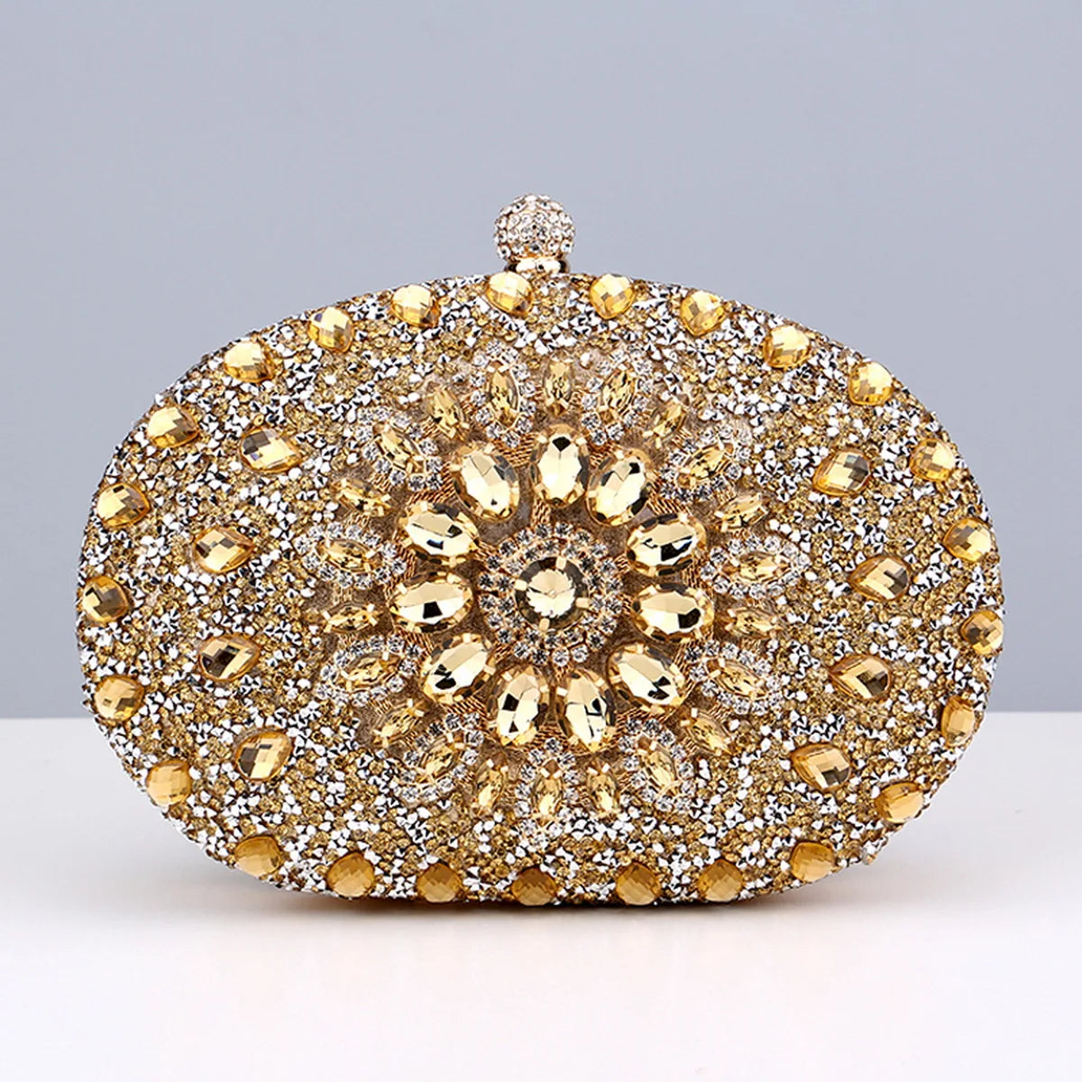 Flower Rhinestones Evening Bag