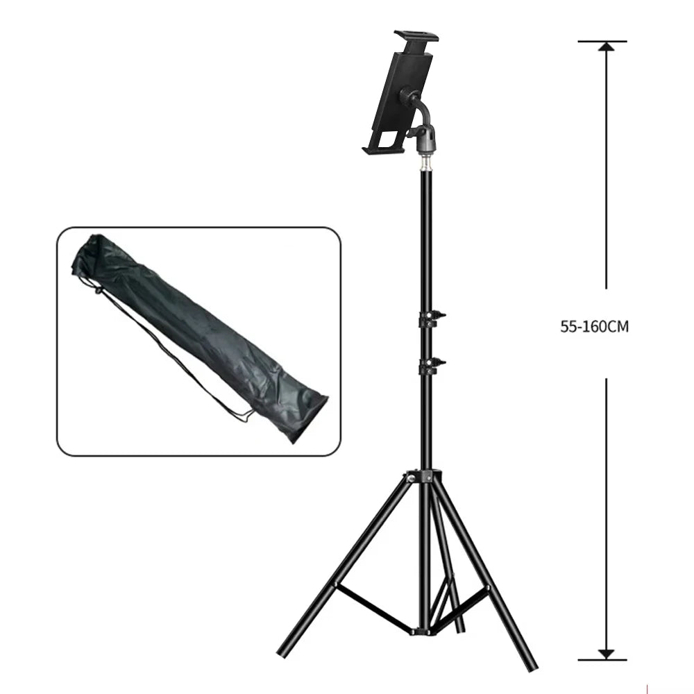 Adjustable Tripod Tablet Floor Stand