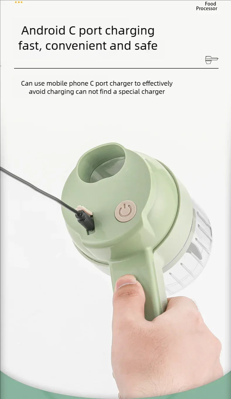 4In1 Electric Vegetable Cutter