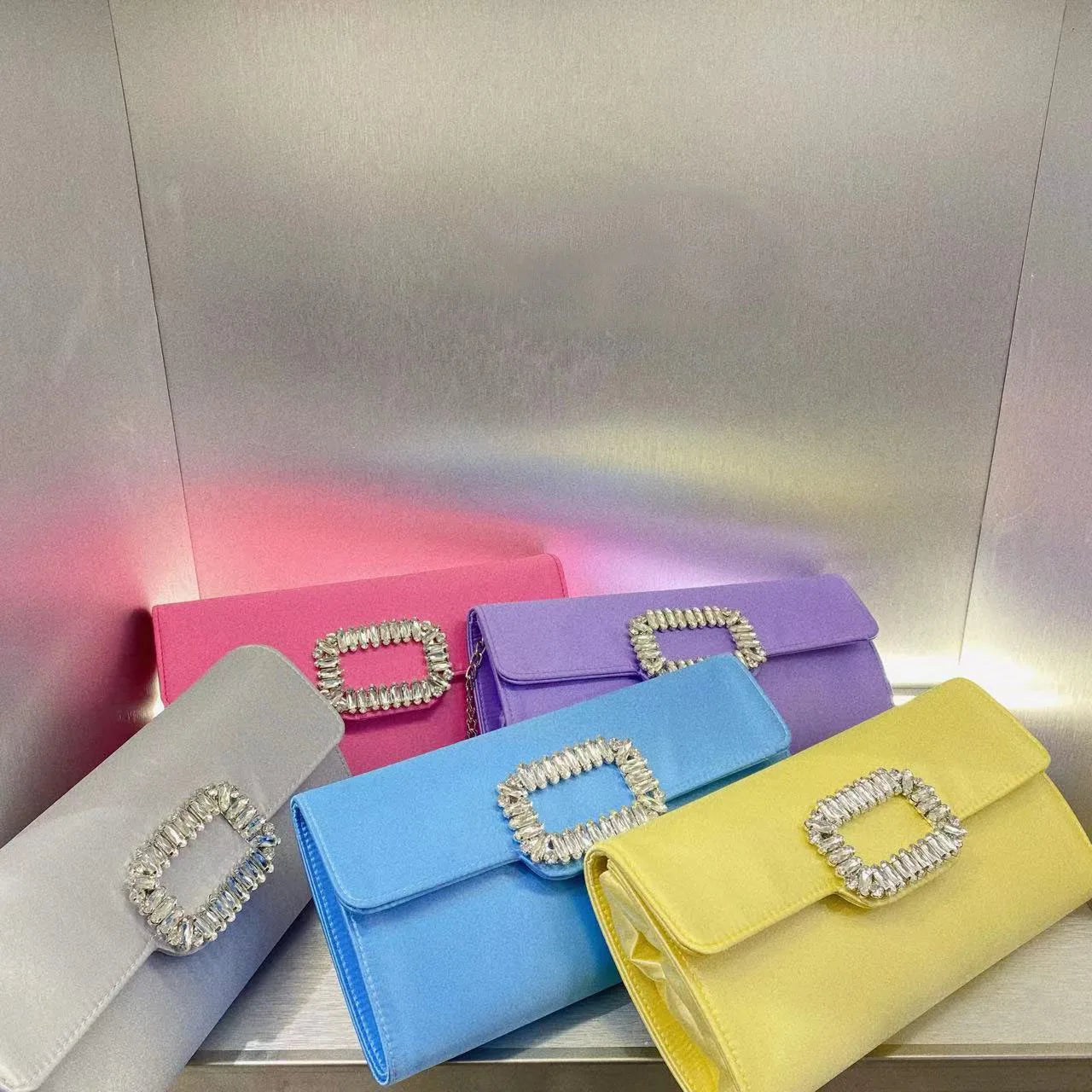 Satin Prom Evening Clutch Bag