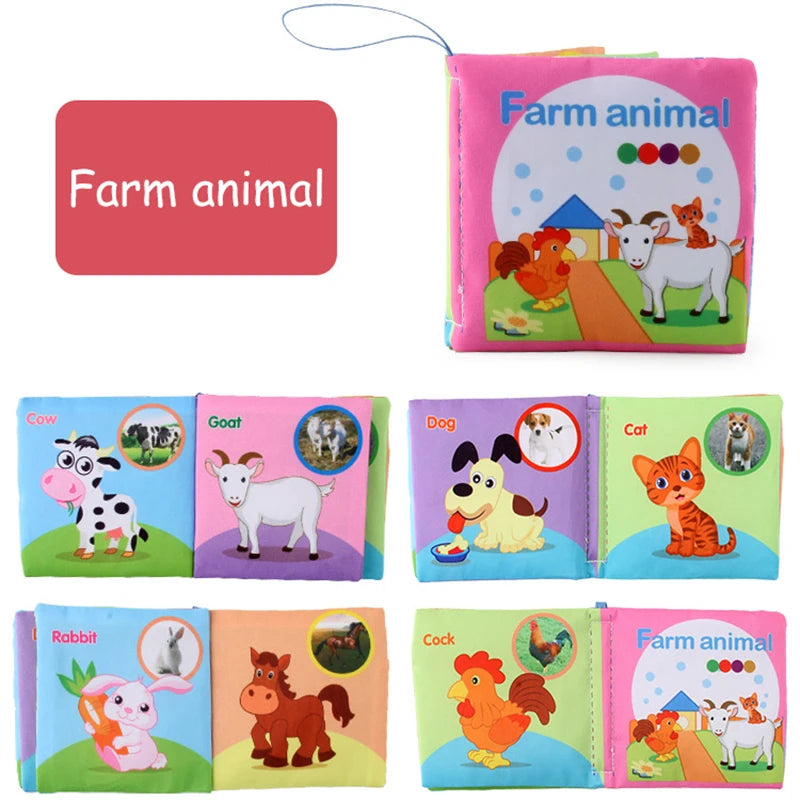 Baby Soft Cloth Book For 0-12 Months