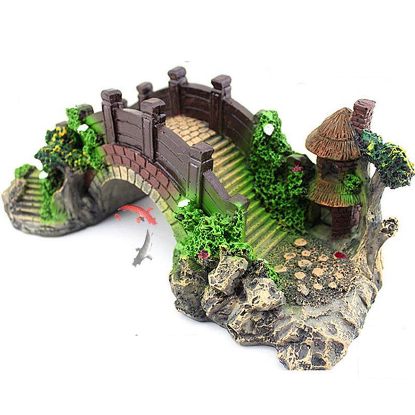 Fish Tank Artificial Bridge Resin Landscape Decoration