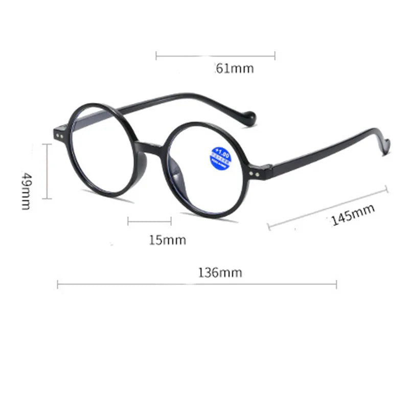 Vintage Round Frame Glasses