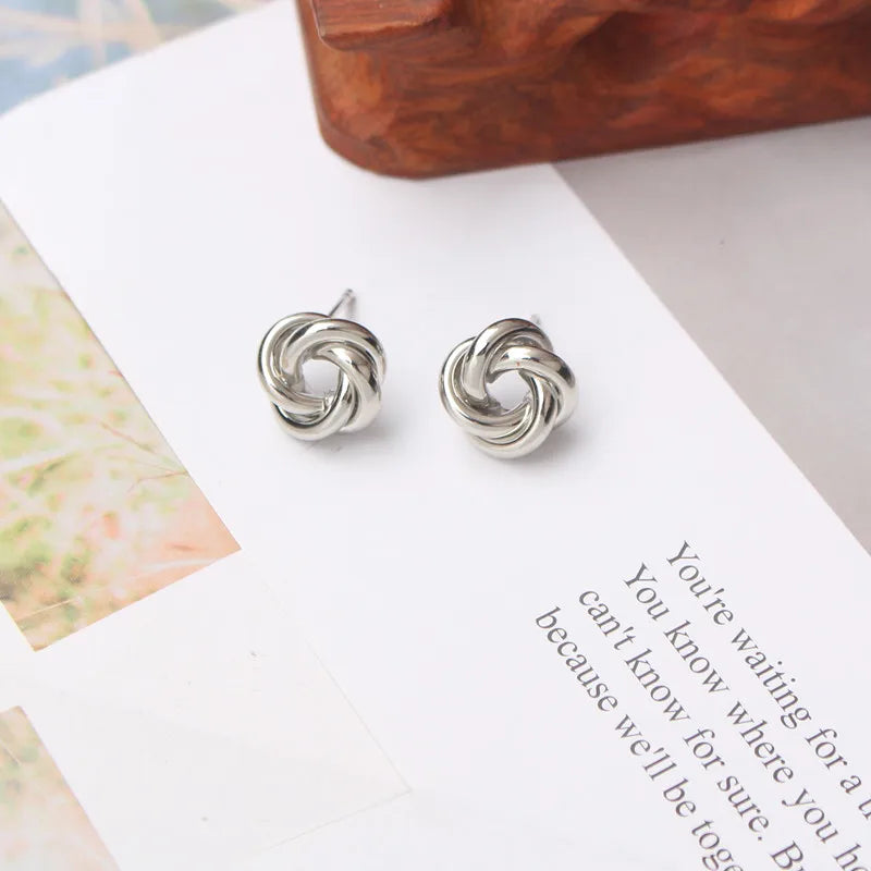 Metal Stud Earrings