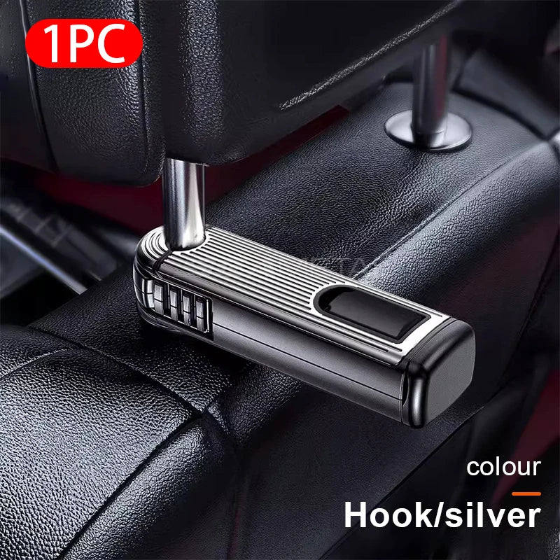 SEAMETAL 2 in 1 Car Seat Back Hook with Phone Holder