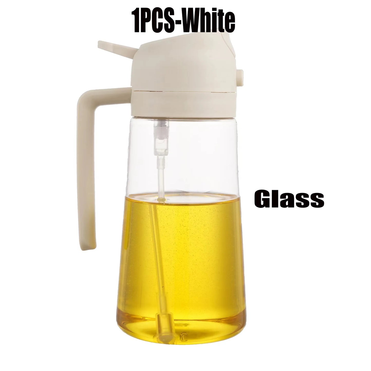2-in-1 Glass Oil Sprayer & Dispenser Bottle