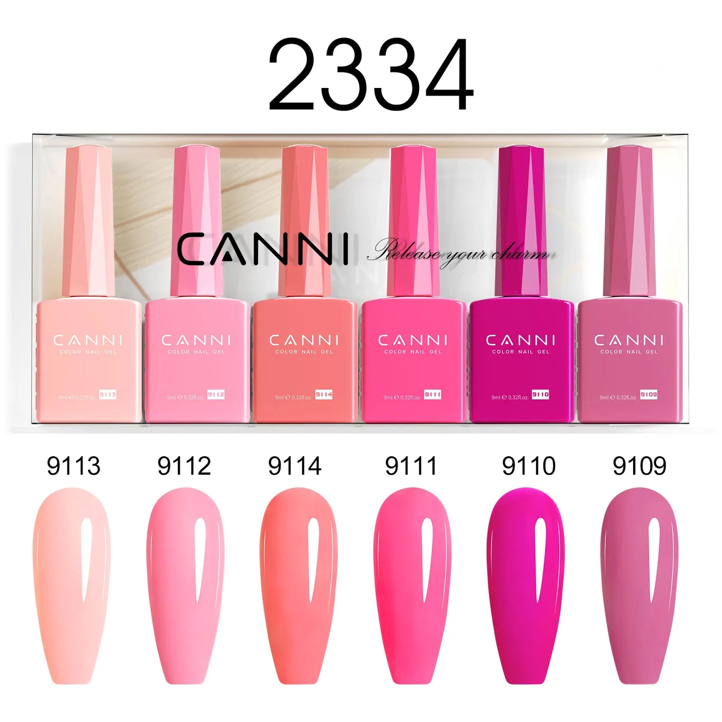 2/6pcs/kit CANNI HEMA FREE Nail Gel Polish Kit Semi Permanent