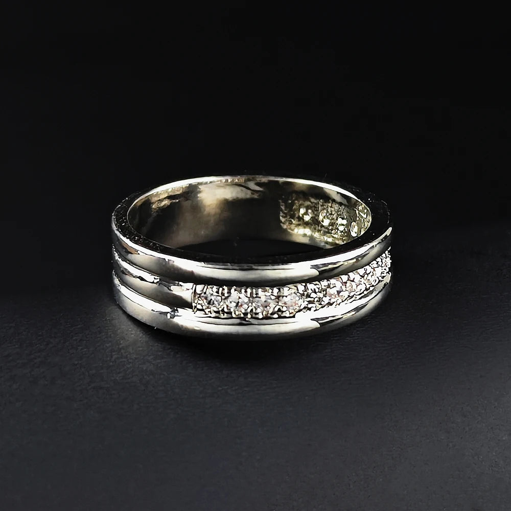 Cubic Zirconia Eternity Band Ring