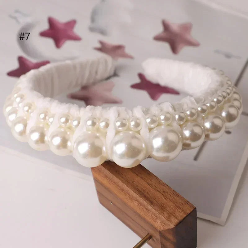 Pearl Hair Strap Headband for Women & Girls