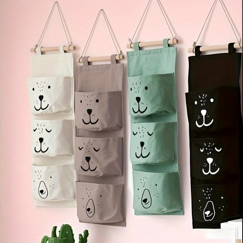 Door Storage Bag with 3 Pockets