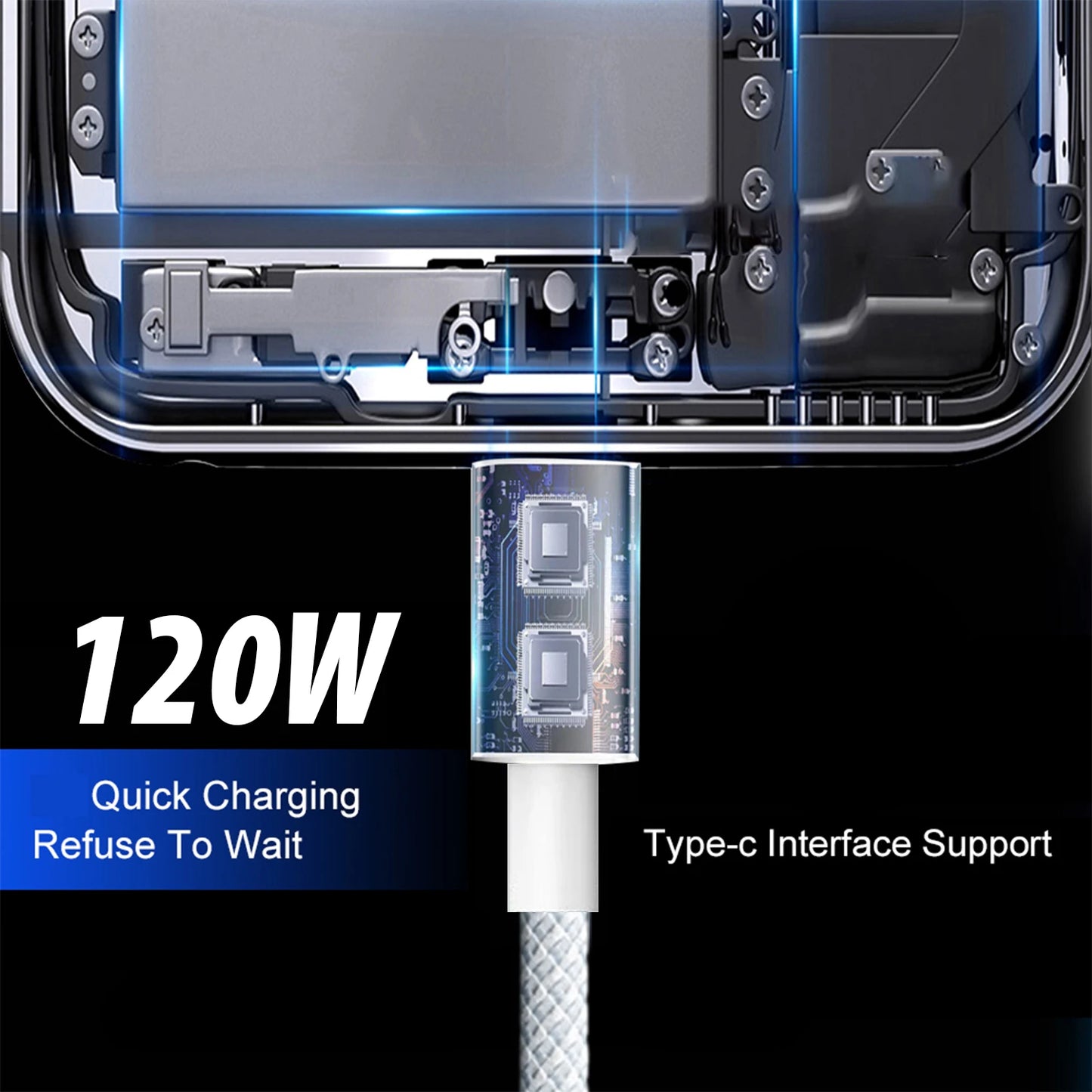 Dual Type C Cable Suitable for iPhone