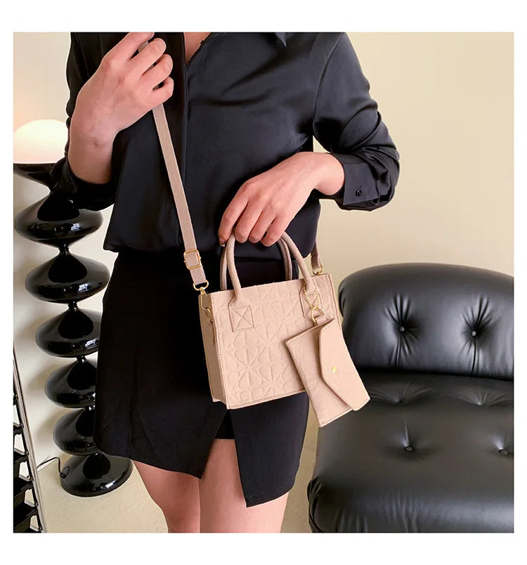 Shoulder Diagonal Two-Piece Bag
