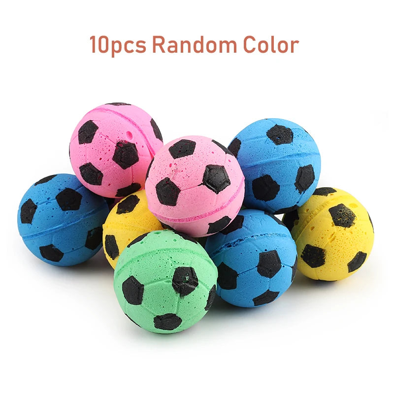 10Pcs EVA Colorful Ball Cat Toy